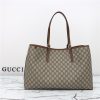 Gucci GG Emblem Large Tote Bag 815212 Brown