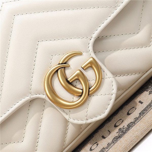 Gucci GG Marmont Mini Bag 751526 White - Image 7