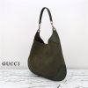 Gucci B Medium Shoulder Bag 815924 Green Suede - Image 11