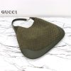Gucci B Medium Shoulder Bag 815924 Green Suede - Image 9