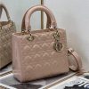 Dior Medium Lady Dior Bag M0565 Pink Patent