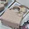 Dior Medium Lady Dior Bag M0565 Pink Patent - Image 6